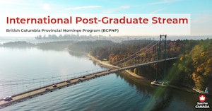 BCPNP - International Post-Graduate stream