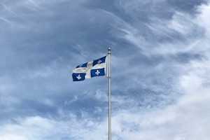 Quebec flag to study in Canada