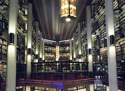 View of the Thomas Fisher Rare Book Library in Toronto, Ontario, Canada